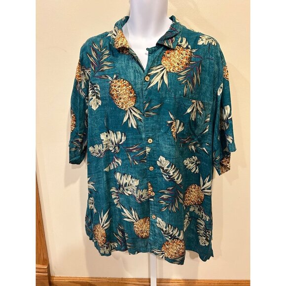 Other - Men’s island shores Hawaiian shirt sz xxl washable silk